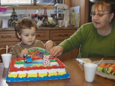 Alex at 3 and Aunt Sandy