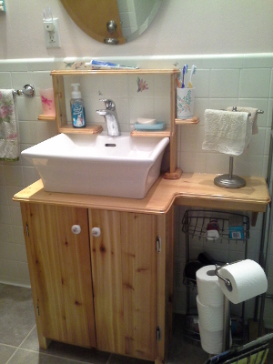the vanity is now complete