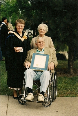 Judy Her Mom and Dad Very proud parents