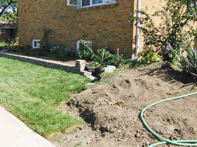 New side yard takes shape