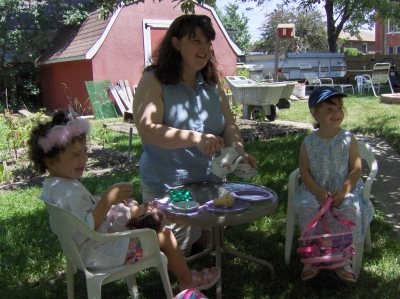 Zoe at Tea Party