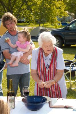 Baptism at 2007 reunion