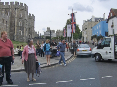 Outside Windsor Castle