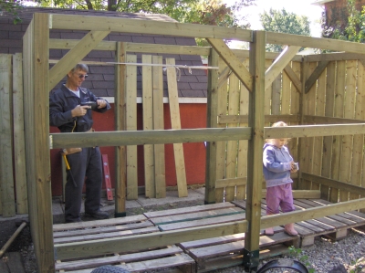 The wood shed is emerging